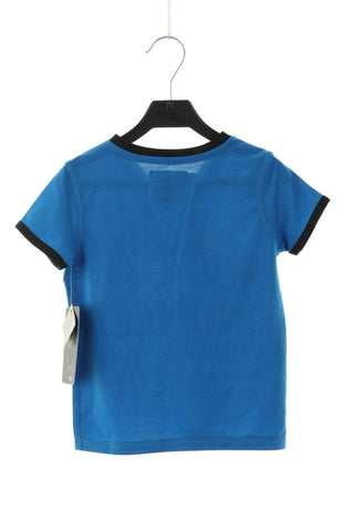 Blaue Bluse mit Muster