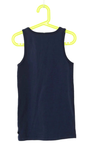 Dunkelblaues Top mit Muster