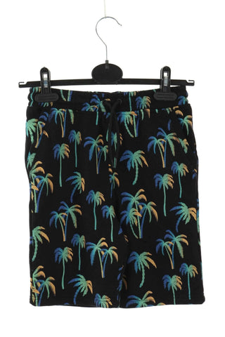 Schwarze Shorts mit Palmen