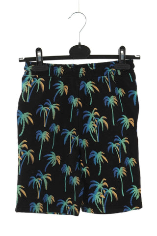 Schwarze Shorts mit Palmen