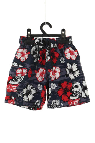 Graue Shorts mit Muster
