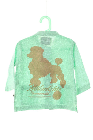 Grüne Bluse mit Muster