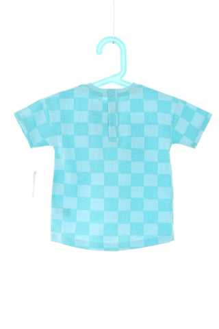 Blaues T-Shirt kariert