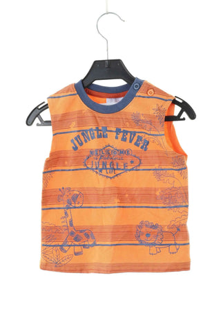 Orangenes Top mit Muster