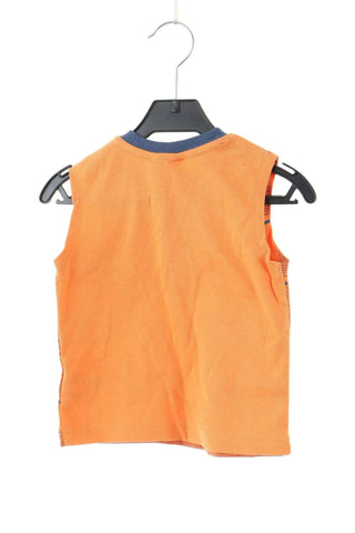 Orangenes Top mit Muster