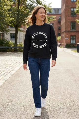 Bluza dresowa bawełniana Wisconsin - Czarna