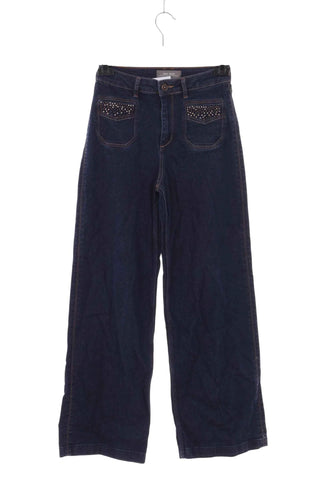 Spodnie jeansowe wide leg Mos Mosh - Granatowe