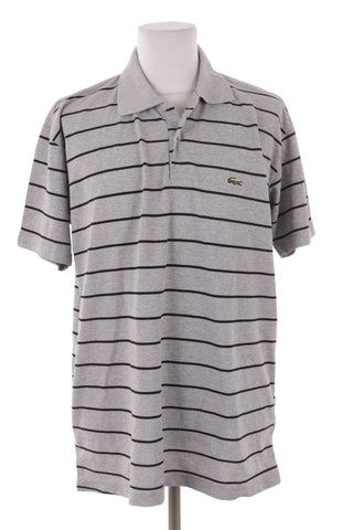 Męska Koszulka Polo Lacoste w Paski - Szara